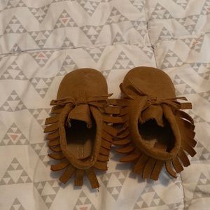 Infants brown moccasins